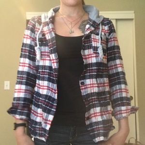 Hooded flannel